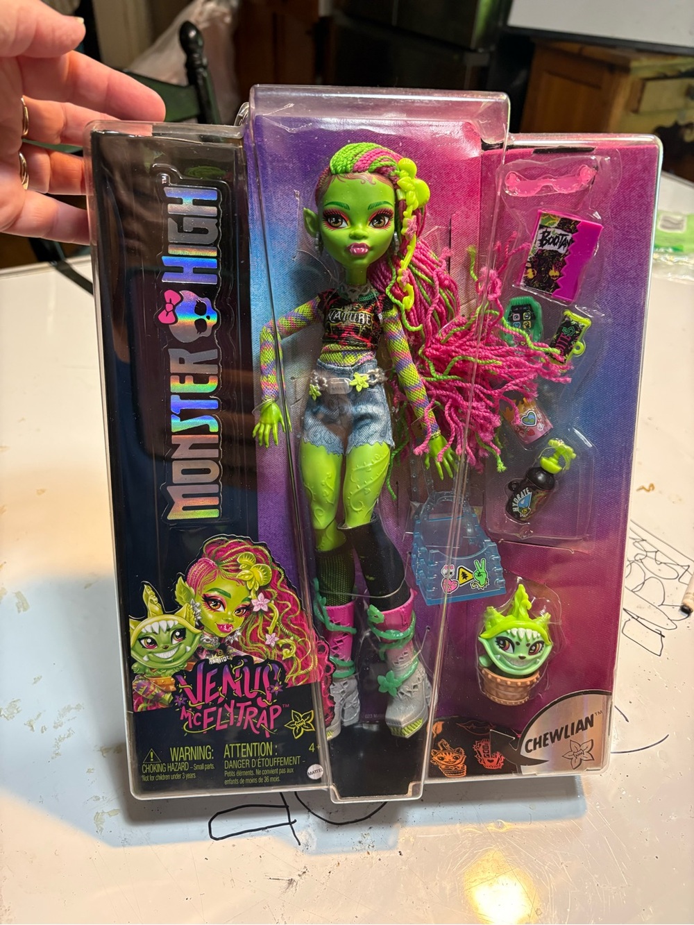 Monster High G3 Venus McFlytrap fashion doll released by Mattel, featuring her